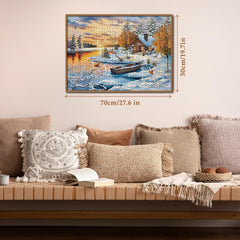 Puzzle en bois Sumset Cottage 1000 pièces