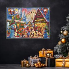 Frohe Weihnachten Straßenpuzzle 1000 Teile