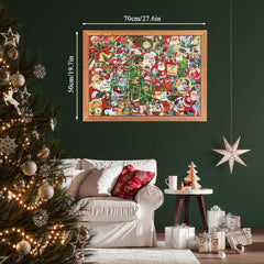 Vintage Weihnachtscollage Puzzle 1000 Teile