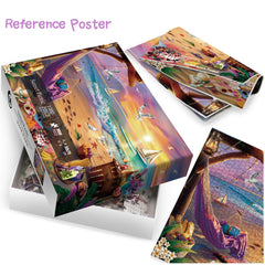 Picknick-Puzzle bei Sonnenuntergang, 1000 Teile