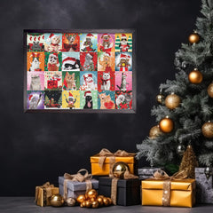 Casse-têtes de Noël avec des chats 1000 pièces