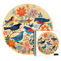 Puzzle en bois Oiseau & Fleur 1000 pièces