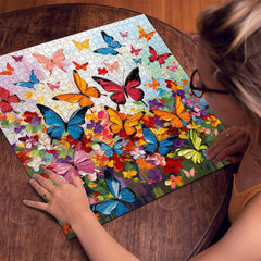 Puzzle en bois de jardin de papillons 1000 pièces