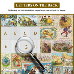 Puzzle Jigsaw Vintage de Pâques 1000 Pièces