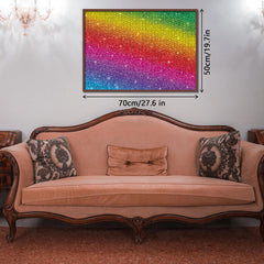 Puzzle en bois arc-en-ciel brillant impossible 1000 pièces