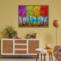 Baum der vier Jahreszeiten Puzzle 1000 Teile