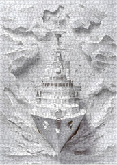 Puzzle de guerre blanche de 1000 pièces