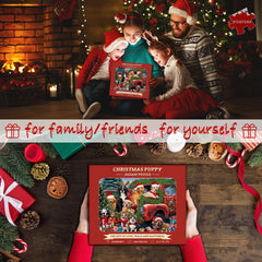 Weihnachtswelpen-Puzzle 1000 Teile