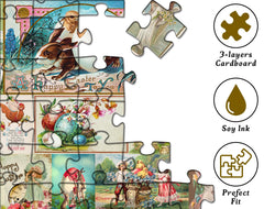 Puzzle Jigsaw Vintage de Pâques 1000 Pièces