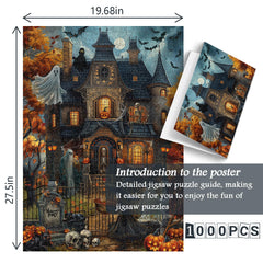 Puzzle Jigsaw Maison Hantée 1000 Pièces
