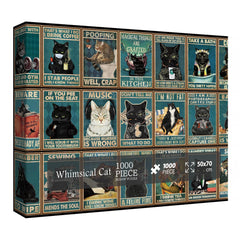 Skurriles Katzen-Puzzle, 1000 Teile