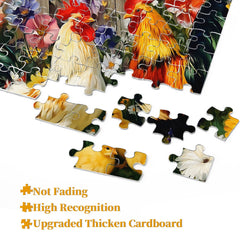 Rooster & Chicks Jigsaw Puzzle 1000 Pieces