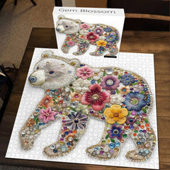 Puzzle en forme d'ours Gem Blossom 1000 pièces