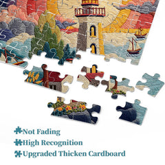 Threadwork Lighthouse Jigsaw Puzzle 1000 Pieces