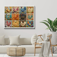 Colorful Fowls Jigsaw Puzzle 1000 Piece