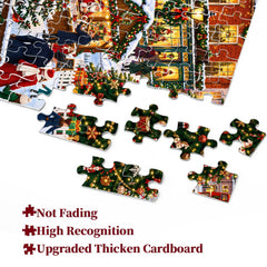 Christmas Snow Town Jigsaw Puzzle 1000 Piece