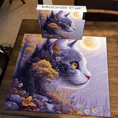 Moonlit Cat Jigsaw Puzzle 1000 Pieces