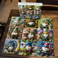 Joyful Gnome Jigsaw Puzzle 1000 Pieces