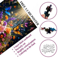Book Blooms & Butterflies Jigsaw Puzzle 1000 Pieces