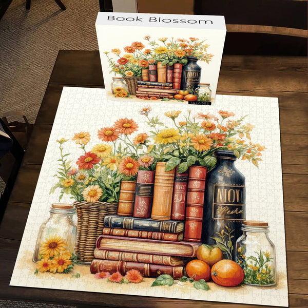 Books & Bouquets 1000 Piece Puzzle