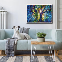 Puzzle d'arbre en verre vibrant 1000 pièces