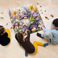 Floral Gnome Jigsaw Puzzle 1000 Pieces