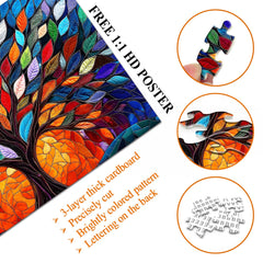 Blossoming Fabric Tree Jigsaw Puzzle 1000 Piece