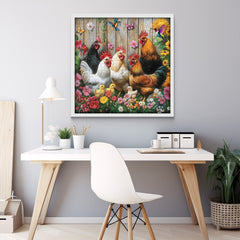 Happy Henhouse Gathering Jigsaw Puzzle 1000 Pieces