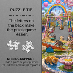 Cat Park Jigsaw Puzzle 1000 Pieces