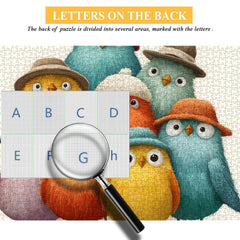 Funny Hat Birds Jigsaw Puzzle 1000 Pieces