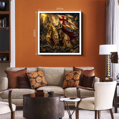 The Golden Crusader Jigsaw Puzzle 1000 Pieces