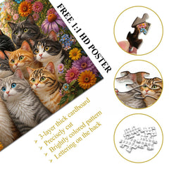 Kitty Group Shot Jigsaw Puzzle 1000 Piece