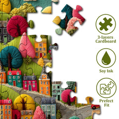 Embroidery Town Jigsaw Puzzle 1000 Pieces