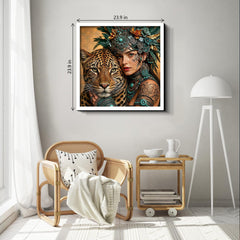 Tribal Feline Jigsaw Puzzle 1000 Pieces
