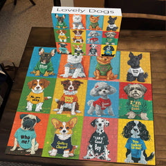 Puzzle de chiens adorables 1000 pièces