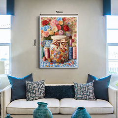 Frühlingsknopf-Glas-Puzzle 1000 Teile