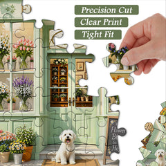 Flower Pup Jigsaw Puzzle 1000 Piece
