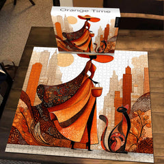 Orange Time Puzzle en bois 1000 pièces