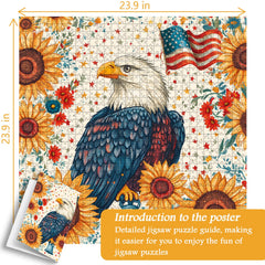 Patriotic Eagle Jigsaw Puzzle 1000 Pieces