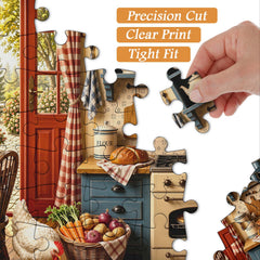 Country Cottage Kitchen Jigsaw Puzzle 1000 Piece
