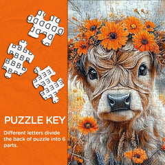 Floral Calf Jigsaw Puzzle 1000 Pieces