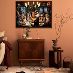 Halloween Feline Supper Jigsaw Puzzle 1000 Piece