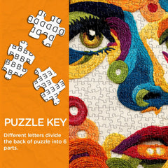 Textile Portrait Jigsaw Puzzle 1000 Pieces