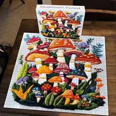 Puzzles en forme de forêt de champignons 1000 pièces