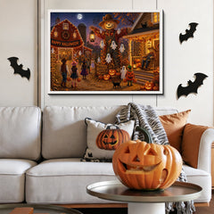 Halloween in Scarecrow Town Jigsaw Puzzle 1000 Pieces