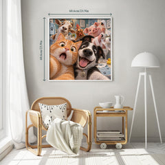 Funny Bathroom Selfies Jigsaw Puzzle 1000 Pieces