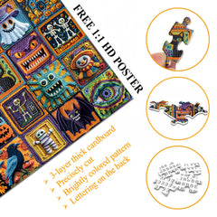 Halloween Collage Rhapsody Jigsaw Puzzle 1000 Pieces