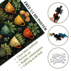 Plant-Loaded Cups Jigsaw Puzzle 1000 Pieces