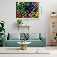 Rainforest Black Panther Jigsaw Puzzle 1000 Pieces