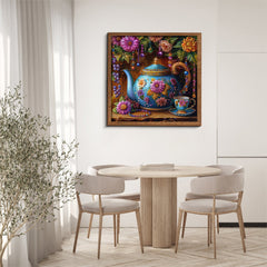 Floral Teapot Jigsaw Puzzle 1000 Pieces